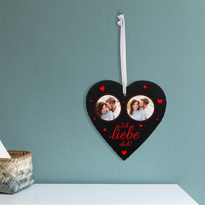 Schieferherz mit 2 Bildern M0584 - Bild 5 Schieferherz mit 2 Bildern M0584 - Bild 5