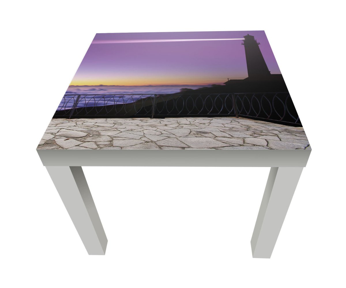 Beistelltisch Blick vom Balkon - Leuchturm bei Nacht M0584 entdecken - Bild 1 Beistelltisch Blick vom Balkon - Leuchturm bei Nacht M0584 entdecken - Bild 1