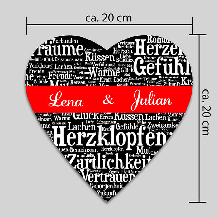 Schieferherz mit Wörtern in Weiss M0599 - Bild 4 Schieferherz mit Wörtern in Weiss M0599 - Bild 4