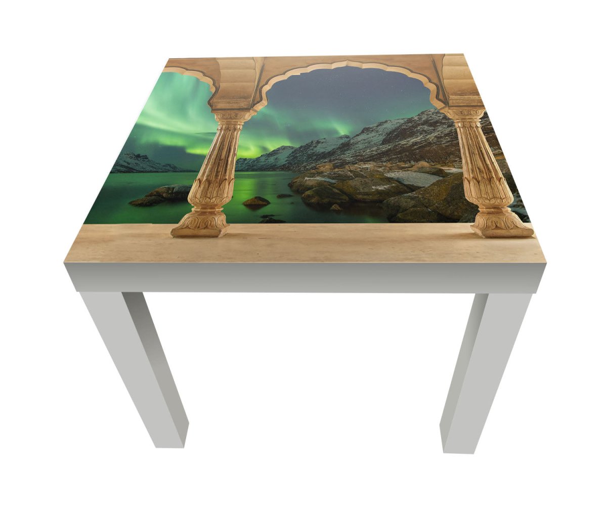 Beistelltisch Säulen - grünes Polarlichter M0600 entdecken - Bild 1 Beistelltisch Säulen - grünes Polarlichter M0600 entdecken - Bild 1