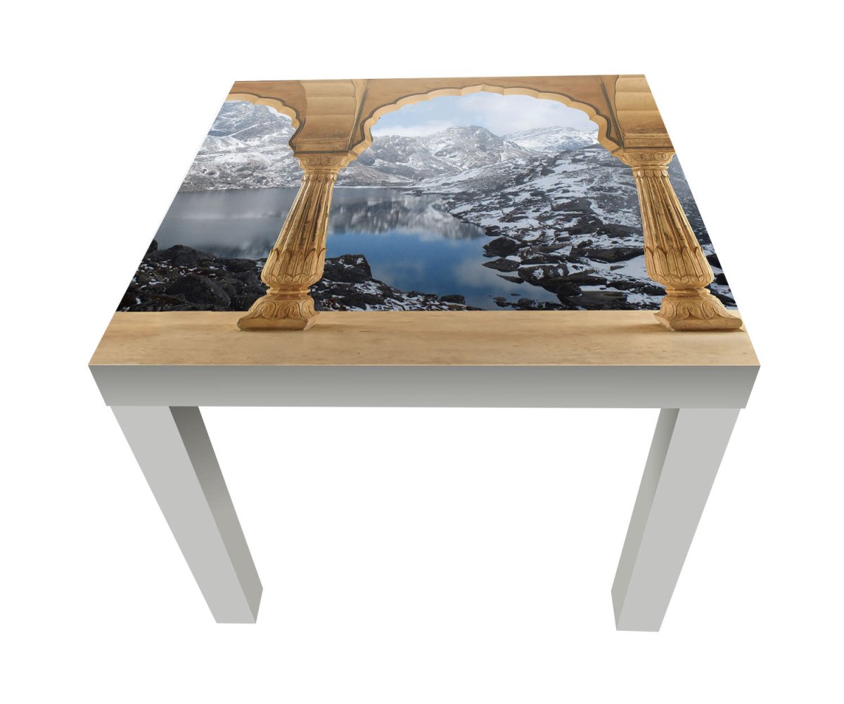 Beistelltisch Säulen - verschneite Bergelandschaft M0602 entdecken - Bild 1 Beistelltisch Säulen - verschneite Bergelandschaft M0602 entdecken - Bild 1