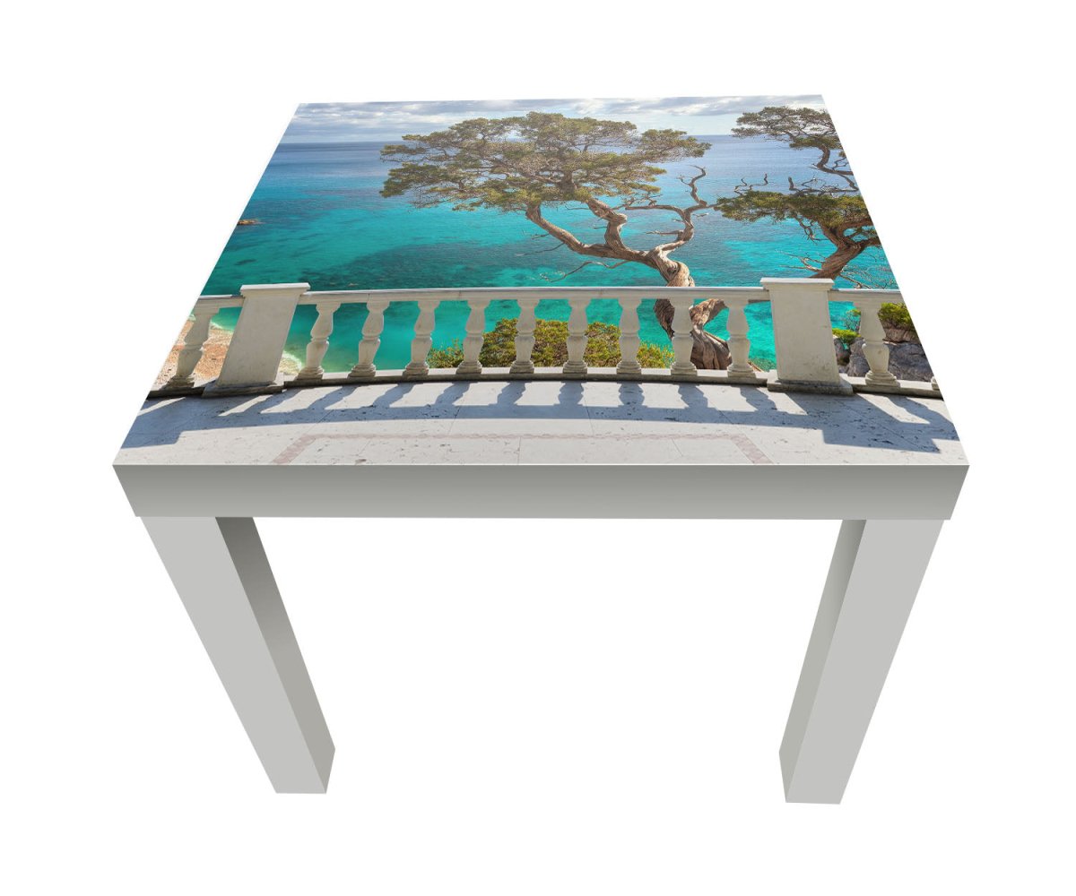 Beistelltisch Blick vom Balkon auf das Meer M0604 entdecken - Bild 1 Beistelltisch Blick vom Balkon auf das Meer M0604 entdecken - Bild 1