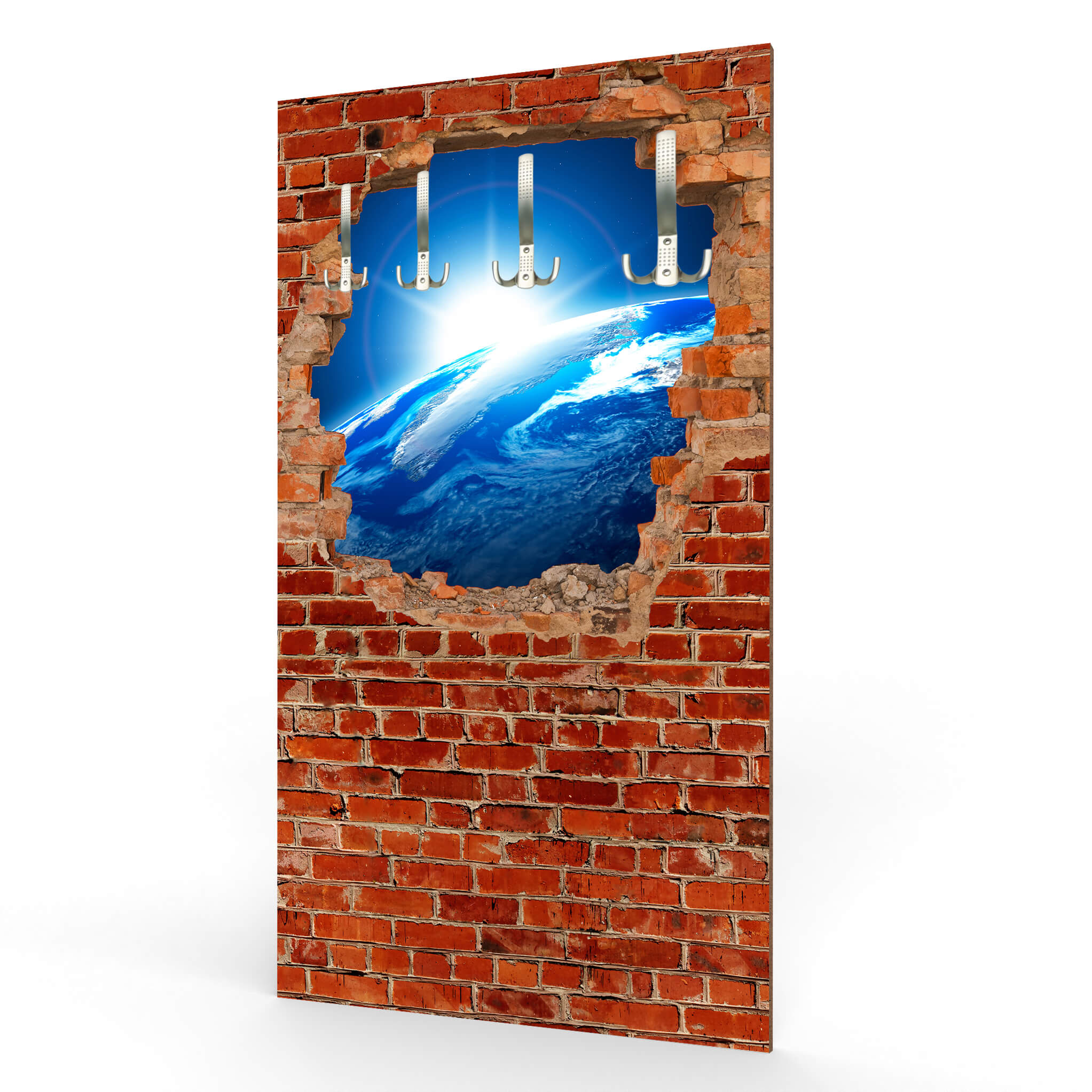 Garderobe Sonnenaufgang Erde Weltall - Backstein M0612 entdecken - Bild 1 Garderobe Sonnenaufgang Erde Weltall - Backstein M0612 entdecken - Bild 1