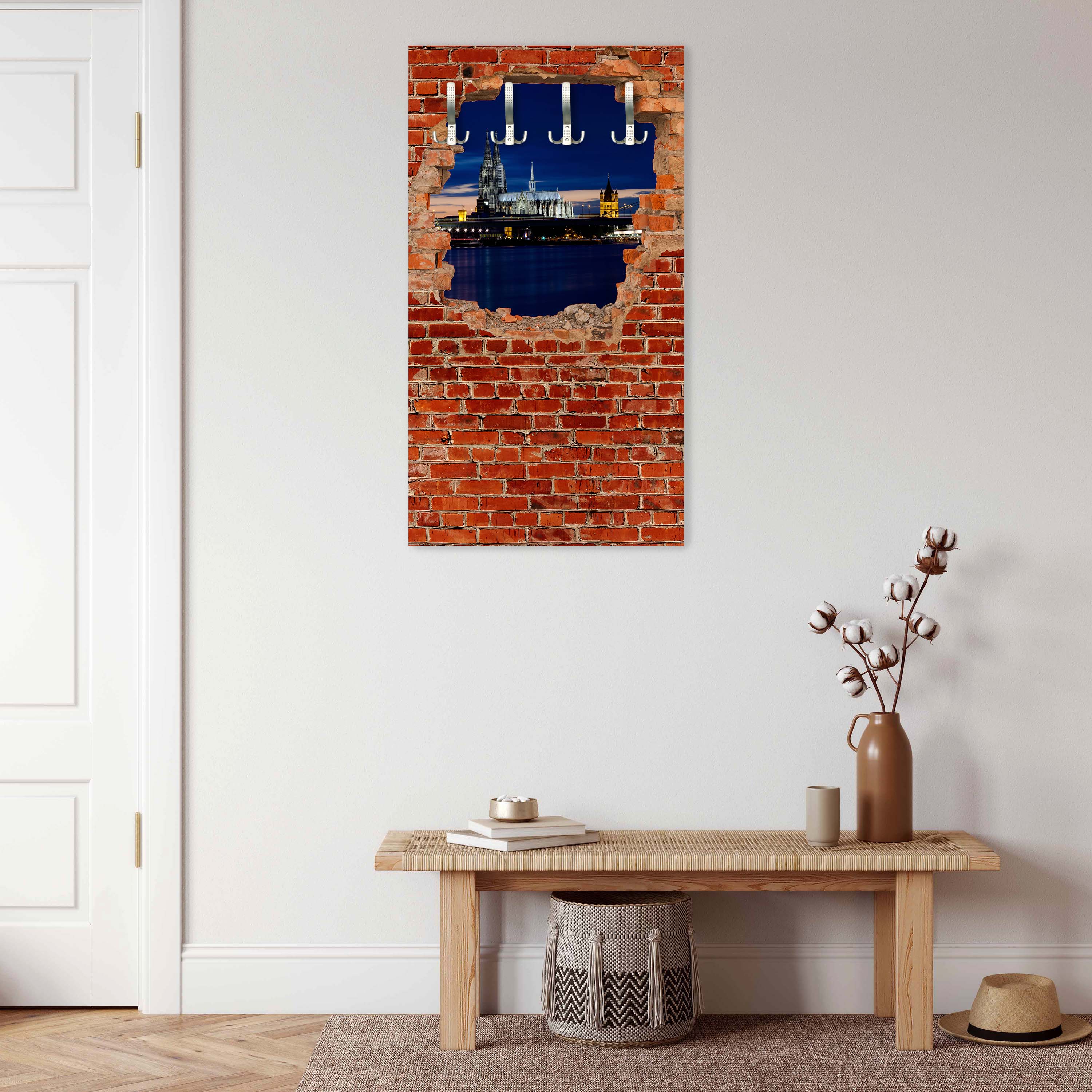 Garderobe Köln bei Nacht - Roter Backstein M0613 entdecken - Bild 5 Garderobe Köln bei Nacht - Roter Backstein M0613 entdecken - Bild 5