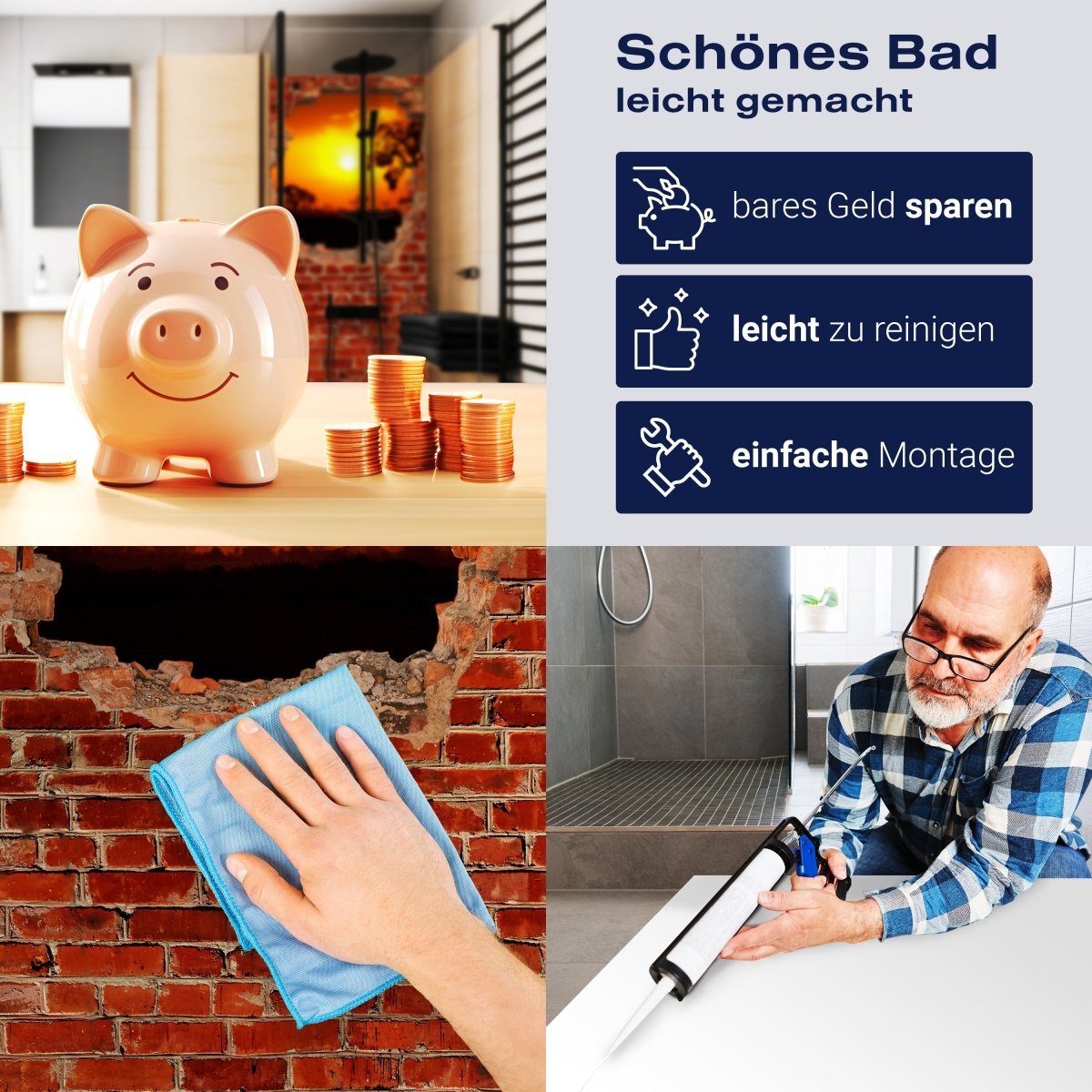 Duschwand Steppe Sonnenuntergang - Roter Backstein M0614 entdecken - Bild 7 Duschwand Steppe Sonnenuntergang - Roter Backstein M0614 entdecken - Bild 7