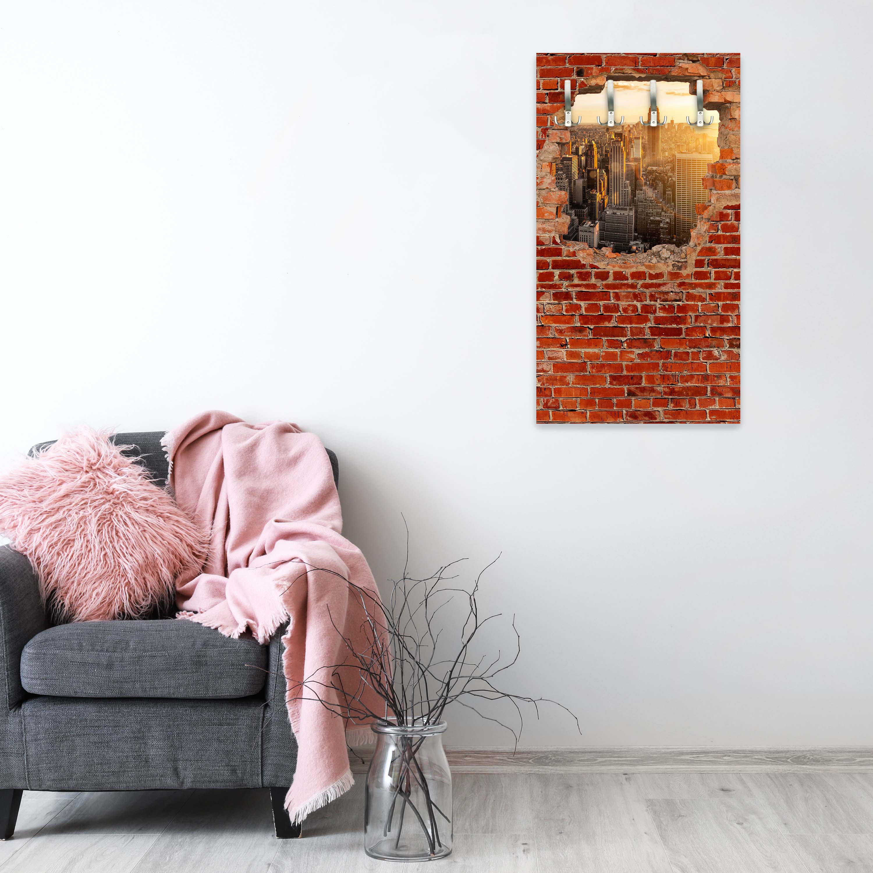 Garderobe New York - Roter Backstein M0616 entdecken - Bild 5 Garderobe New York - Roter Backstein M0616 entdecken - Bild 5