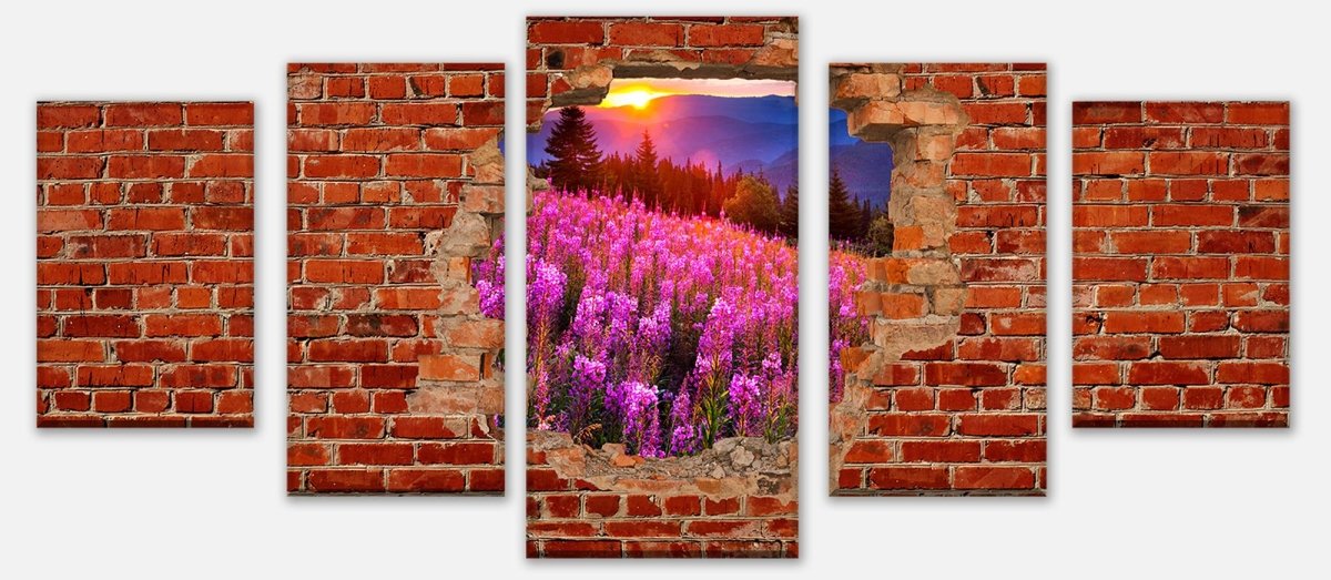 Leinwandbild Mehrteiler Herbst in den Bergen - Roter Backstein M0619 entdecken - Bild 1 Leinwandbild Mehrteiler Herbst in den Bergen - Roter Backstein M0619 entdecken - Bild 1