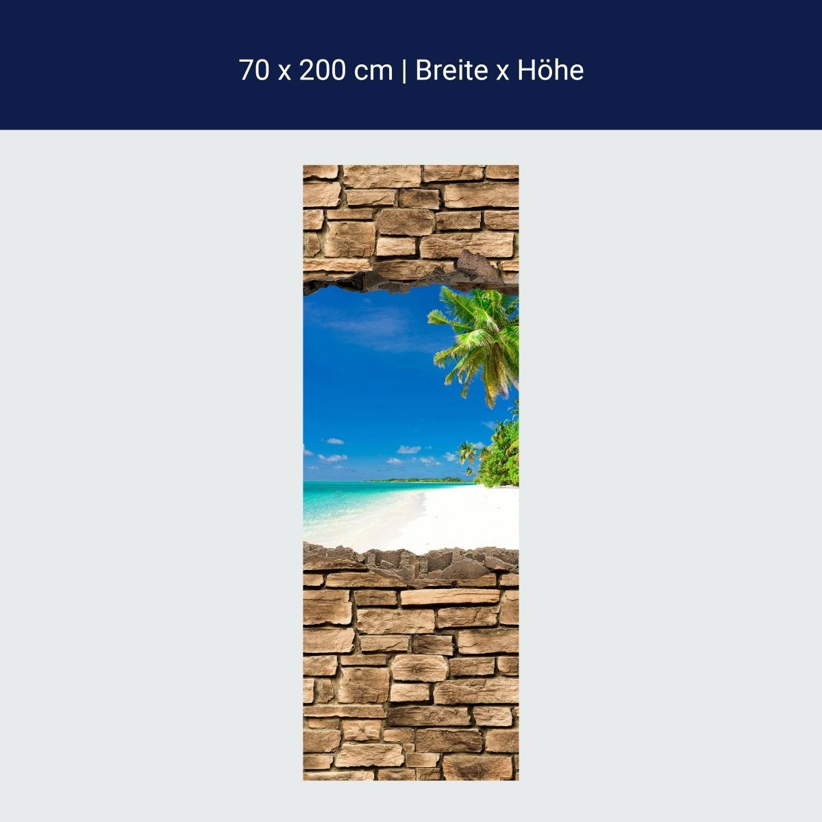 Duschwand 3D Südsee - Steinmauer M0647 Duschwand 3D Südsee - Steinmauer M0647