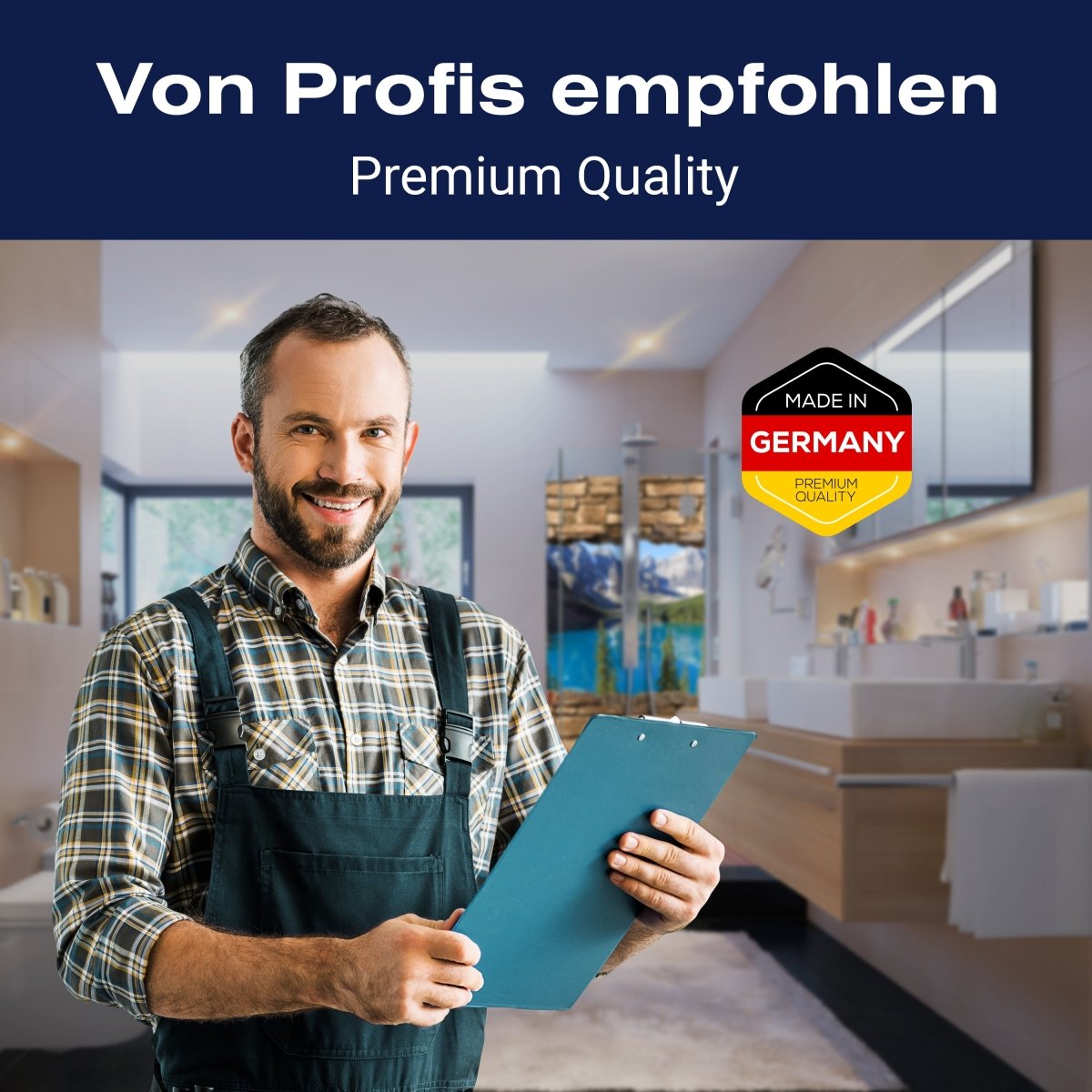 Duschwand 3D Moraine Lake Kanada - Steinmauer M0650 entdecken - Bild 5 Duschwand 3D Moraine Lake Kanada - Steinmauer M0650 entdecken - Bild 5