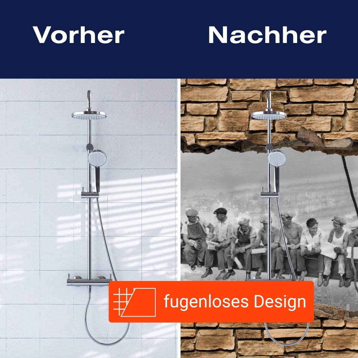 Duschwand 3D NY Lunch at the top of a skyscraper M0656 entdecken - Bild 9 Duschwand 3D NY Lunch at the top of a skyscraper M0656 entdecken - Bild 9