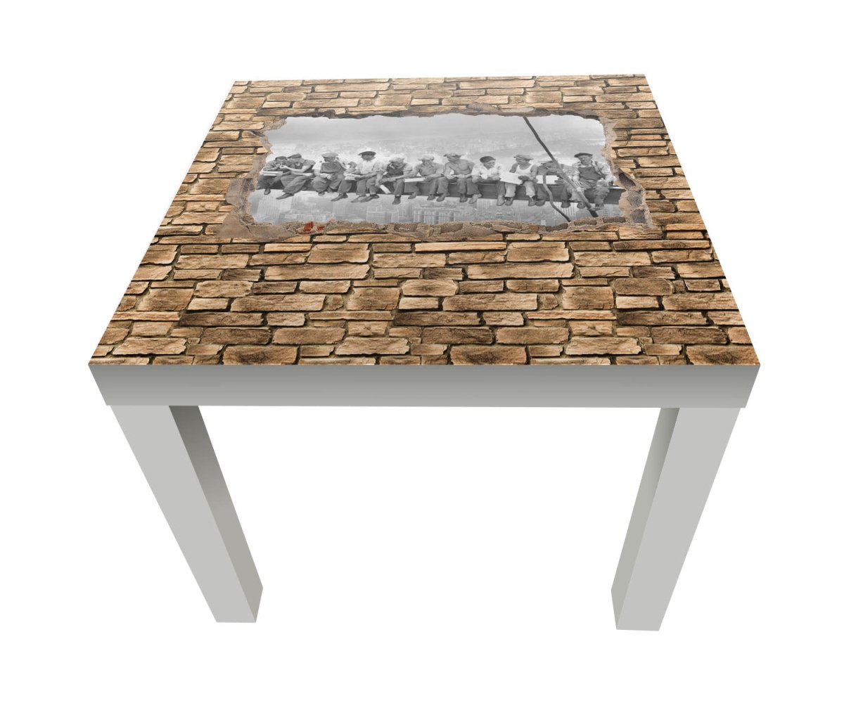 Beistelltisch 3D NY Lunch at the top of a skyscraper M0656 entdecken - Bild 1 Beistelltisch 3D NY Lunch at the top of a skyscraper M0656 entdecken - Bild 1