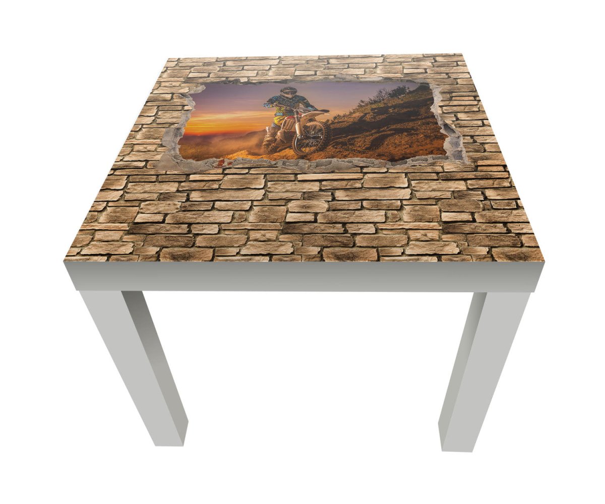 Beistelltisch 3D Extreme Biker- Steinmauer M0668 entdecken - Bild 1 Beistelltisch 3D Extreme Biker- Steinmauer M0668 entdecken - Bild 1