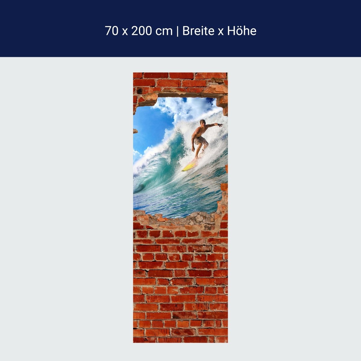 Duschwand Surfing - Roter Backstein M0682 Duschwand Surfing - Roter Backstein M0682