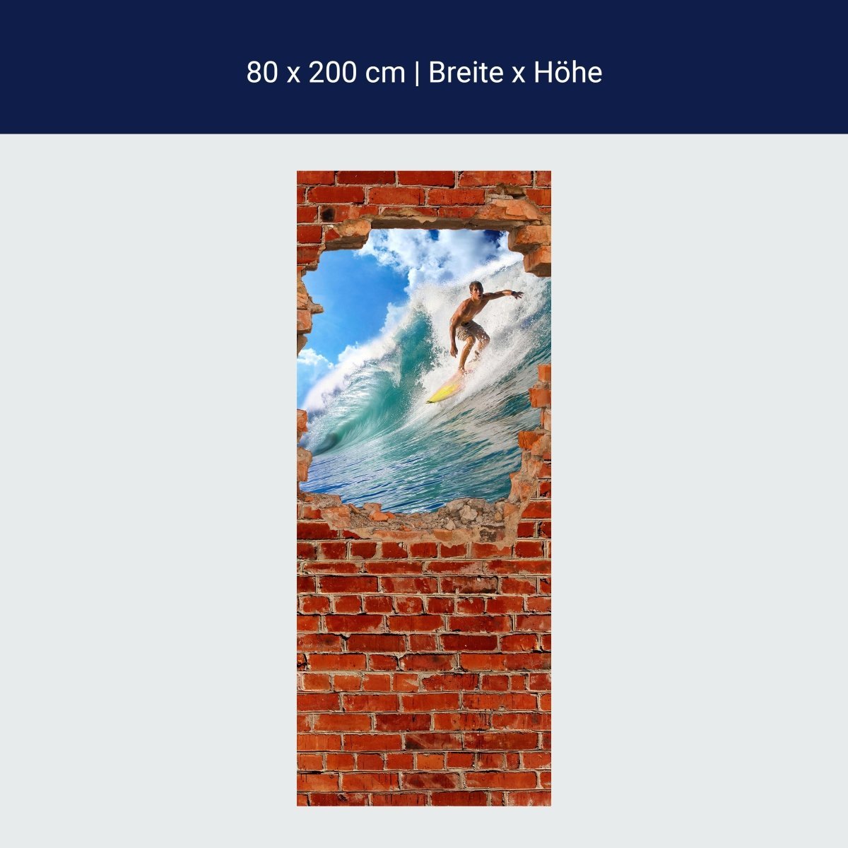 Duschwand Surfing - Roter Backstein M0682 Duschwand Surfing - Roter Backstein M0682