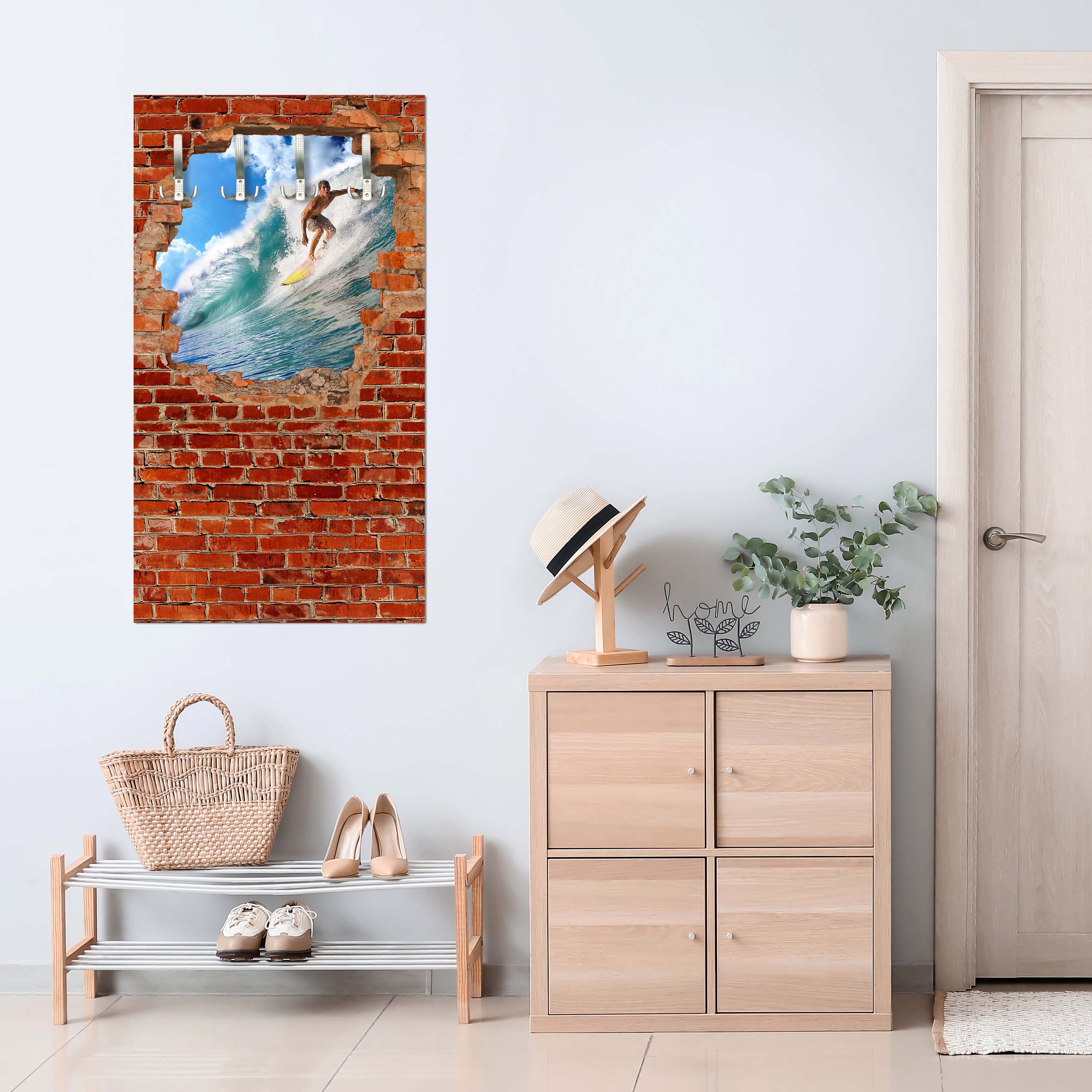 Garderobe Surfing - Roter Backstein M0682 entdecken - Bild 3 Garderobe Surfing - Roter Backstein M0682 entdecken - Bild 3