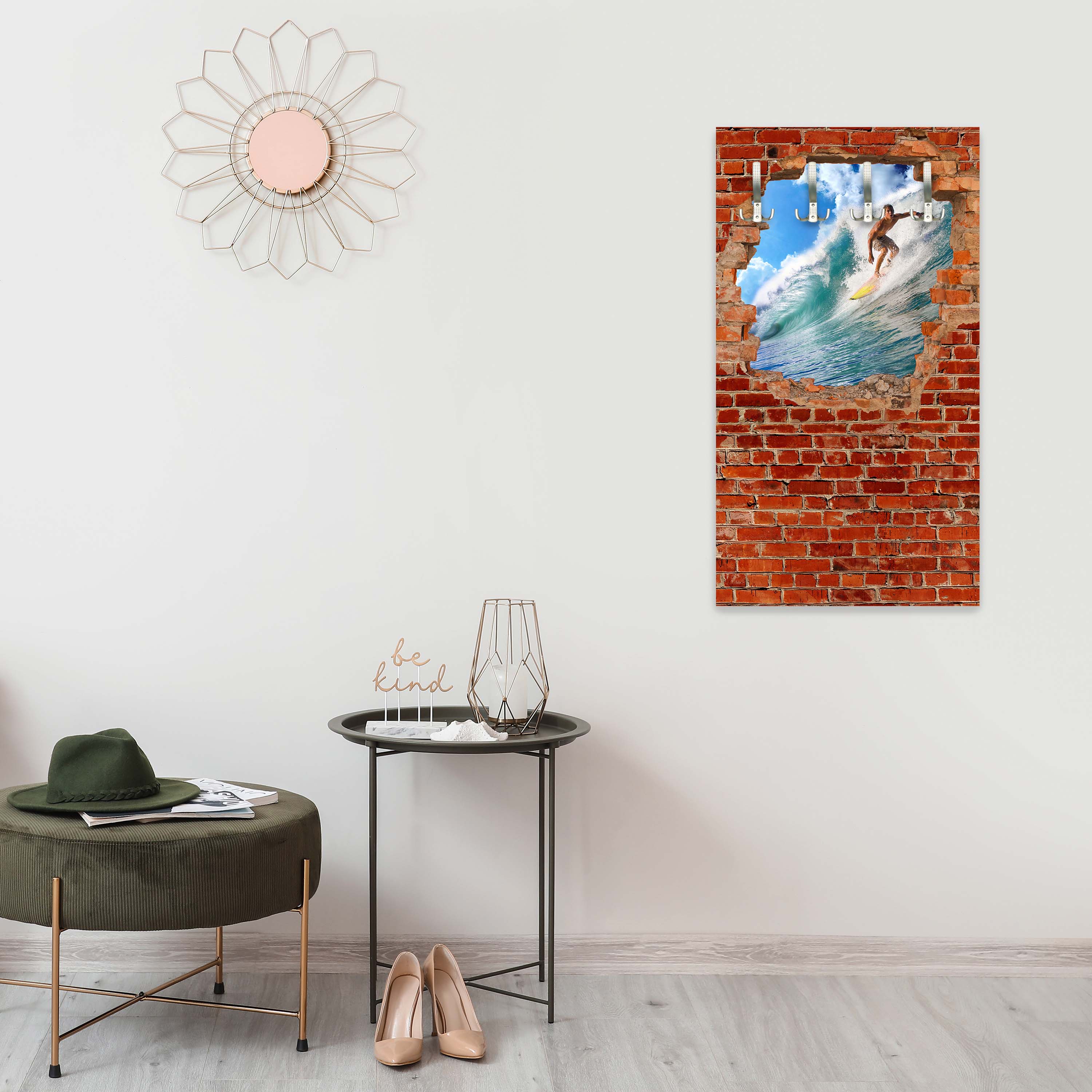 Garderobe Surfing - Roter Backstein M0682 entdecken - Bild 5 Garderobe Surfing - Roter Backstein M0682 entdecken - Bild 5