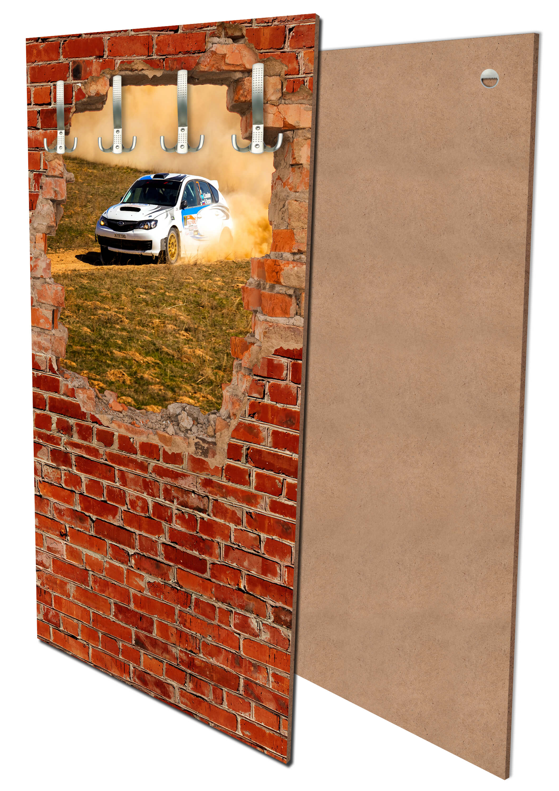 Garderobe Rallye Auto - Roter Backstein M0684 entdecken - Bild 1 Garderobe Rallye Auto - Roter Backstein M0684 entdecken - Bild 1