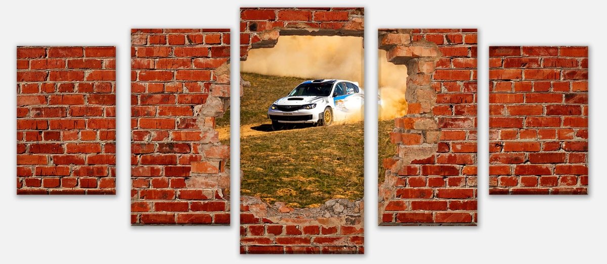 Leinwandbild Mehrteiler Rallye Auto - Roter Backstein M0684 entdecken - Bild 1 Leinwandbild Mehrteiler Rallye Auto - Roter Backstein M0684 entdecken - Bild 1