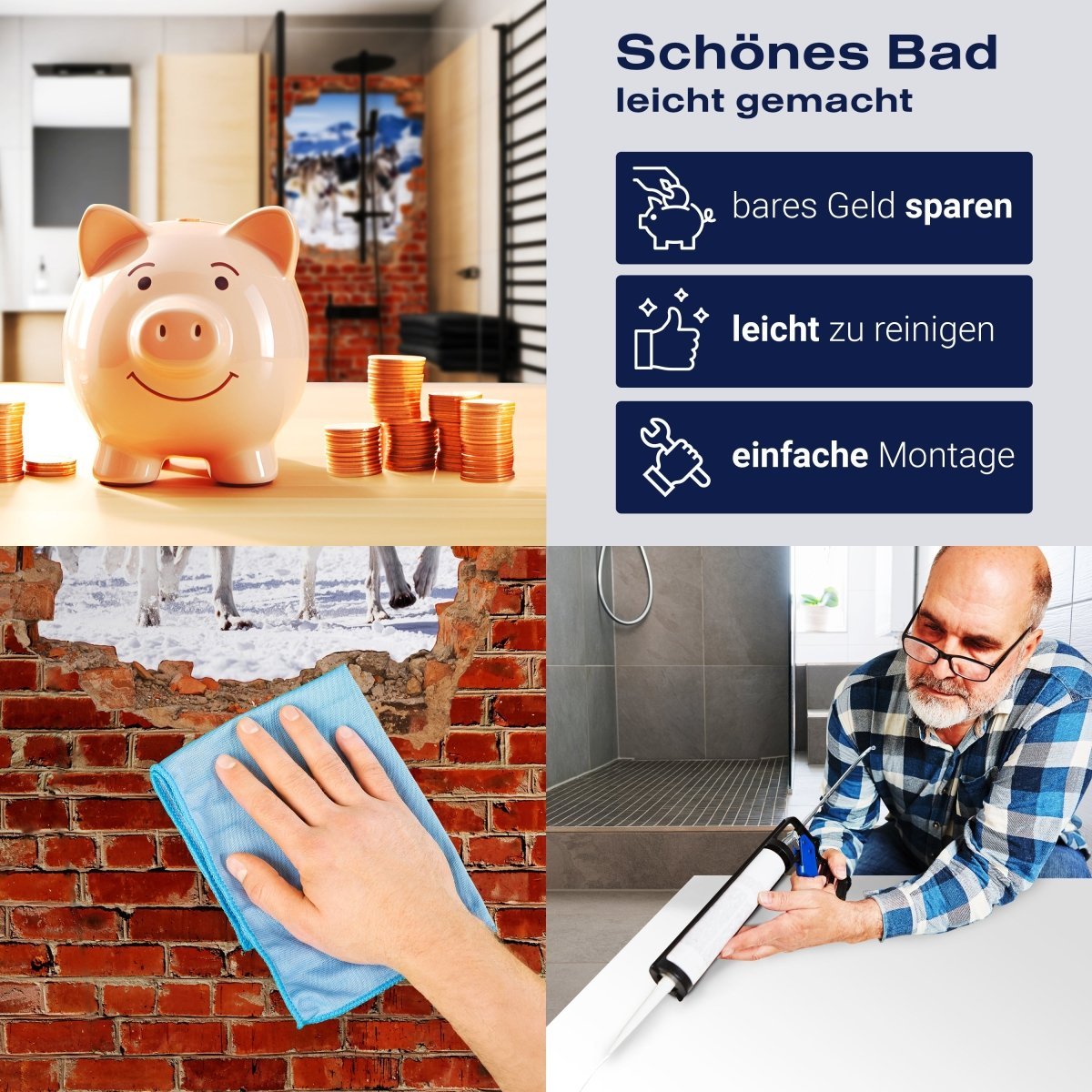 Duschwand Schlittenhunde in Racing - Roter Backstein M0685 entdecken - Bild 7 Duschwand Schlittenhunde in Racing - Roter Backstein M0685 entdecken - Bild 7