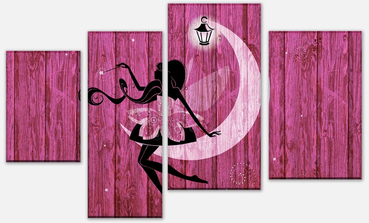 Leinwandbild Mehrteiler Porträt einer schönen Fee M0690 Leinwandbild Mehrteiler Porträt einer schönen Fee M0690