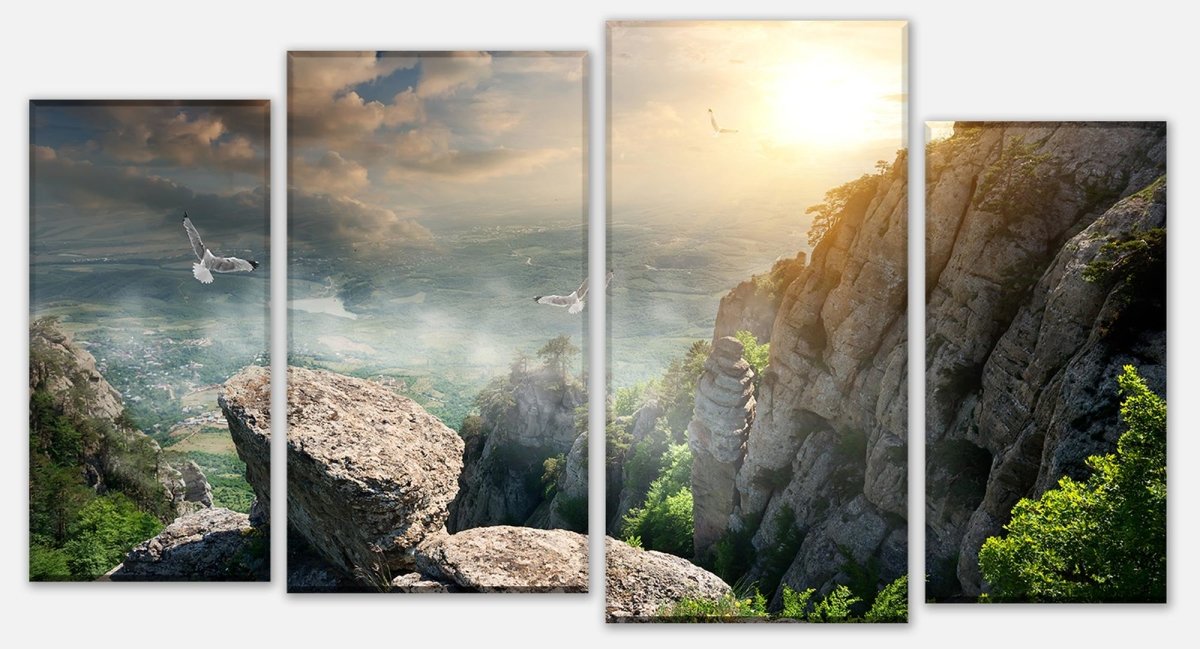 Leinwandbild Mehrteiler Blick auf die Berge M0692 Leinwandbild Mehrteiler Blick auf die Berge M0692