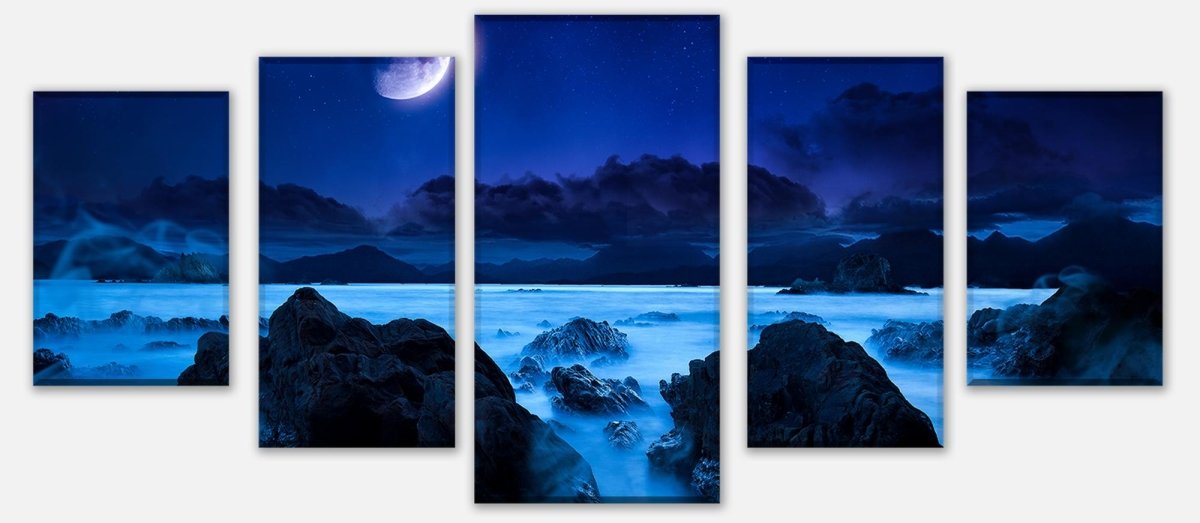 Leinwandbild Mehrteiler Landschaft der Küste in der Nacht M0696 entdecken - Bild 1 Leinwandbild Mehrteiler Landschaft der Küste in der Nacht M0696 entdecken - Bild 1