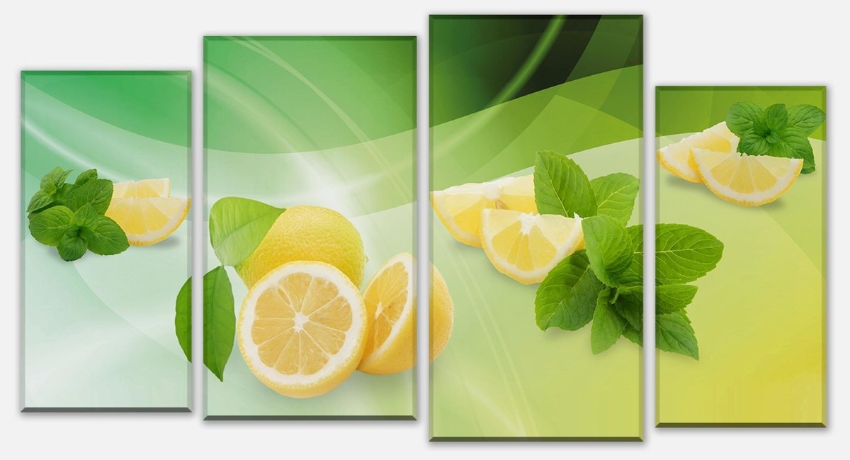 Leinwandbild Mehrteiler Zitronen M0700 Leinwandbild Mehrteiler Zitronen M0700