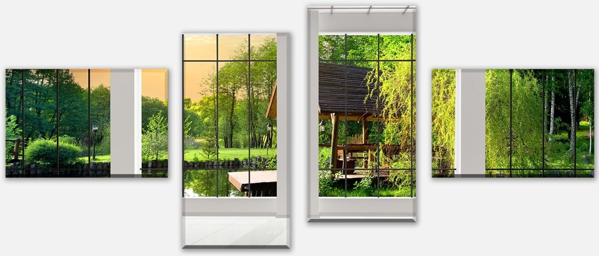 Leinwandbild Mehrteiler Fenster aussicht M0703 Leinwandbild Mehrteiler Fenster aussicht M0703