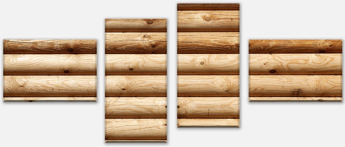 Leinwandbild Mehrteiler Rustik Holzwand M0704 Leinwandbild Mehrteiler Rustik Holzwand M0704