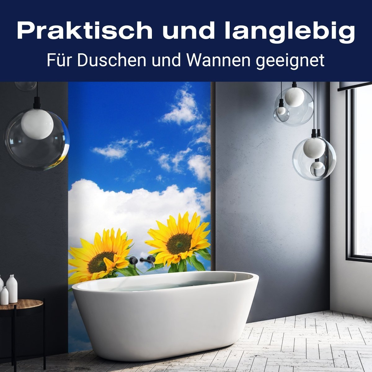 Duschwand Sonnenblumen M0705 entdecken - Bild 3 Duschwand Sonnenblumen M0705 entdecken - Bild 3