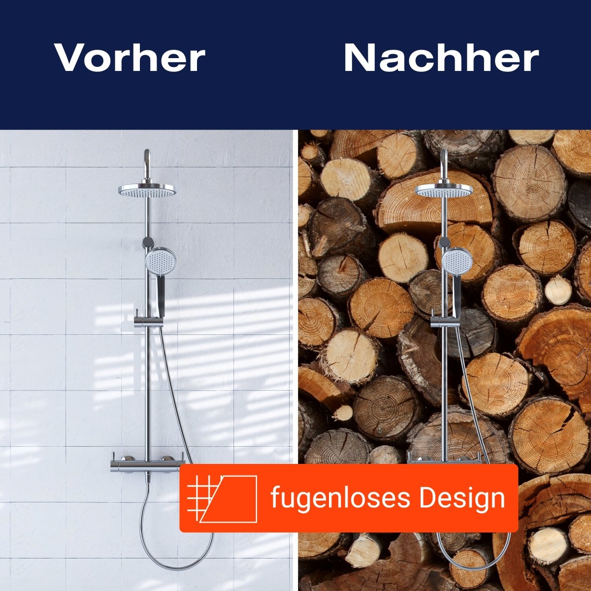 Duschwand Brennholz Haufen M0706 entdecken - Bild 9 Duschwand Brennholz Haufen M0706 entdecken - Bild 9