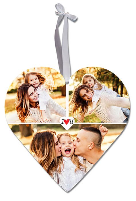 Acrylglasherz mit Bildercollage 3 Bilder M0711 - Bild 1 Acrylglasherz mit Bildercollage 3 Bilder M0711 - Bild 1