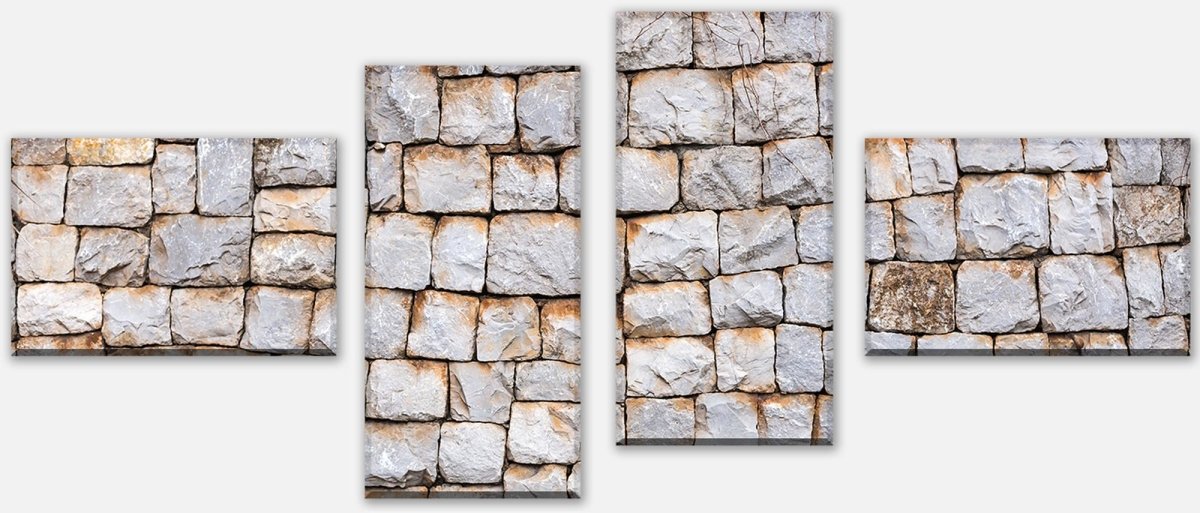 Leinwandbild Mehrteiler Pflastersteine Granit M0712 Leinwandbild Mehrteiler Pflastersteine Granit M0712