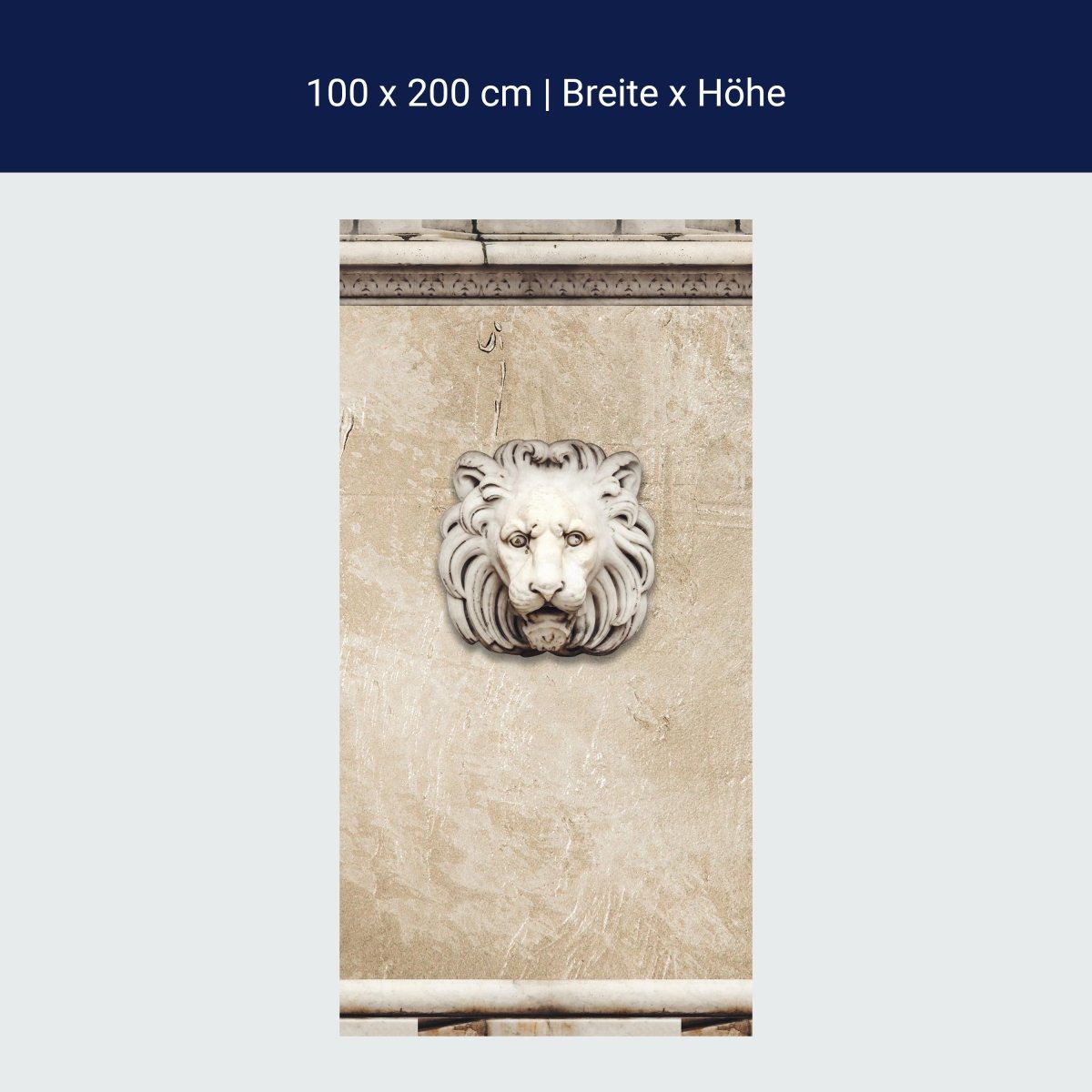 Duschwand Alte Marmor Löwenkopf M0713 Duschwand Alte Marmor Löwenkopf M0713