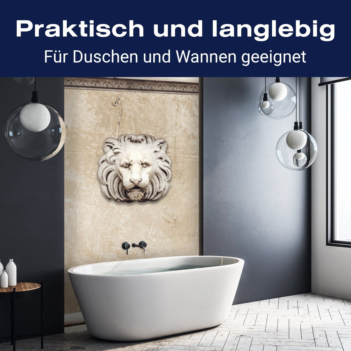 Duschwand Alte Marmor Löwenkopf M0713 entdecken - Bild 3 Duschwand Alte Marmor Löwenkopf M0713 entdecken - Bild 3