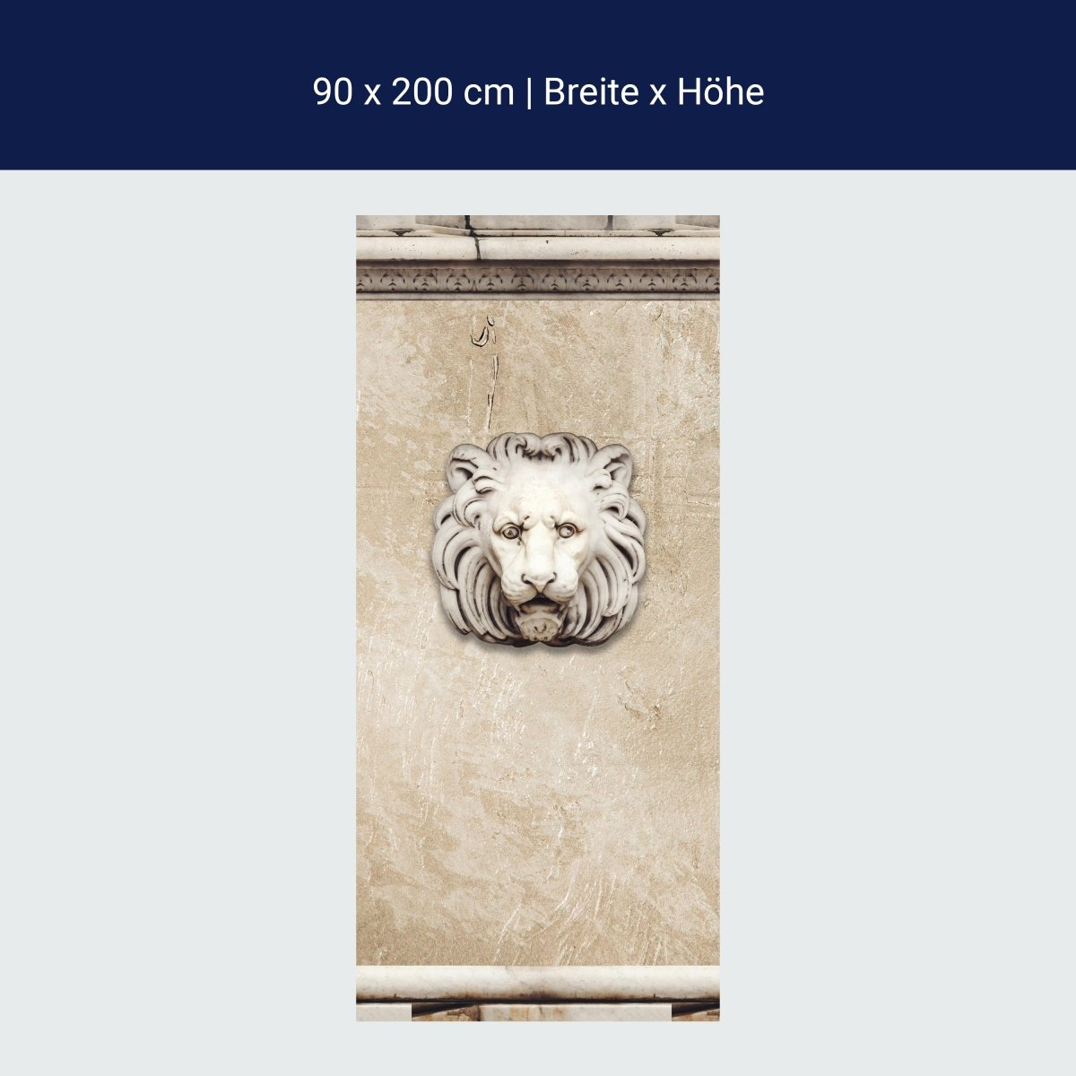 Duschwand Alte Marmor Löwenkopf M0713 Duschwand Alte Marmor Löwenkopf M0713