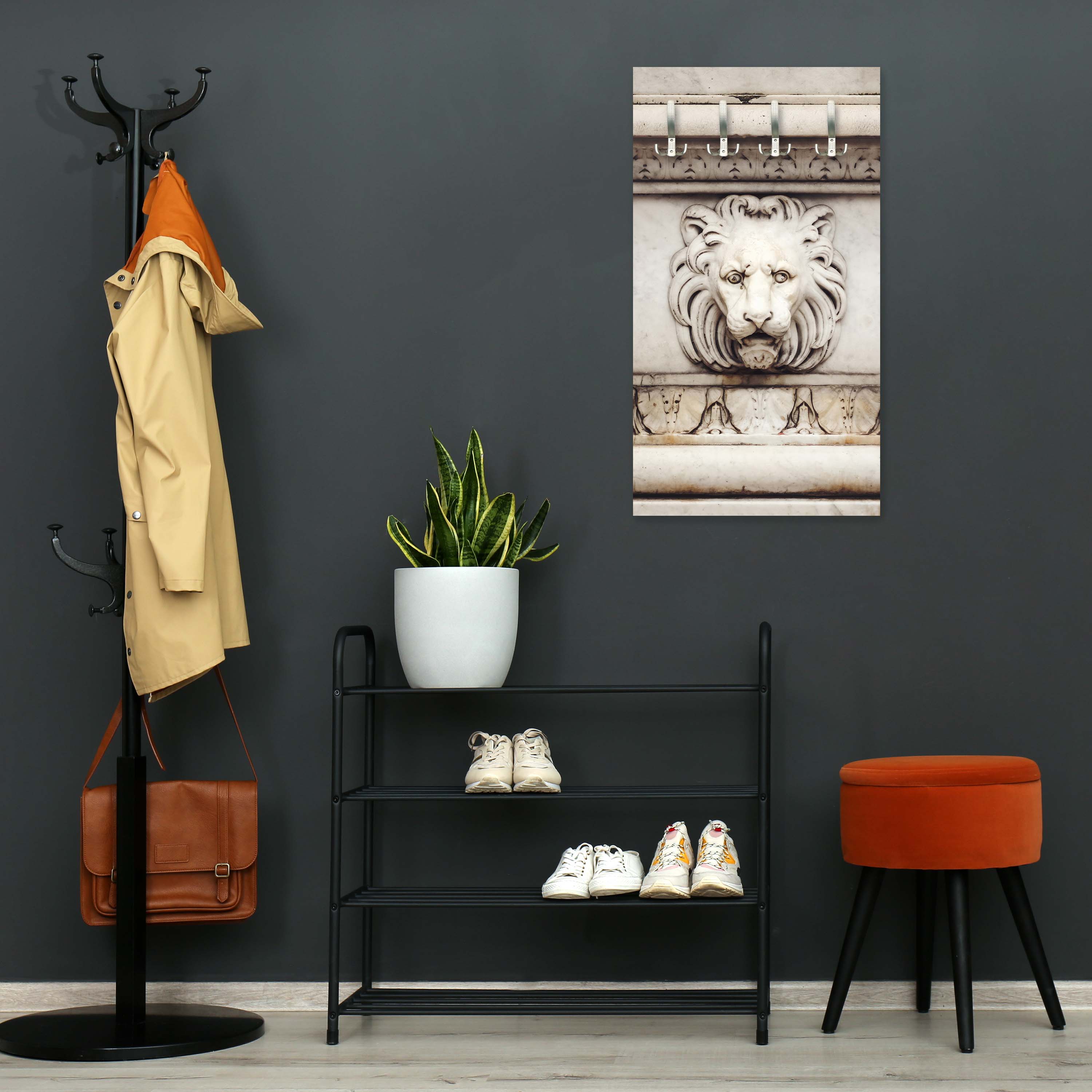 Garderobe Alte Marmor Löwenkopf M0713 entdecken - Bild 3 Garderobe Alte Marmor Löwenkopf M0713 entdecken - Bild 3