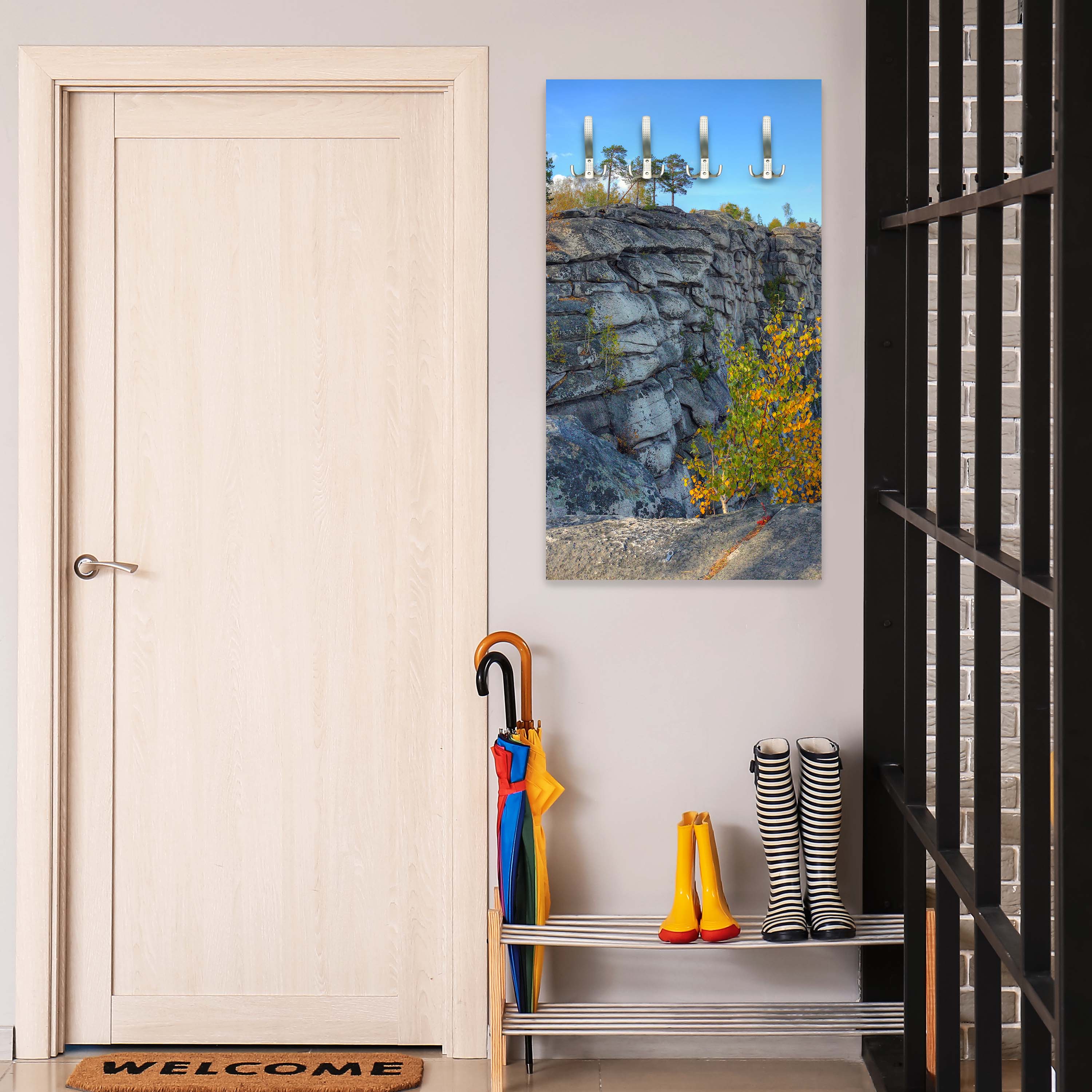 Garderobe Herbstlandschaft mit Bergen und See M0717 entdecken - Bild 3 Garderobe Herbstlandschaft mit Bergen und See M0717 entdecken - Bild 3