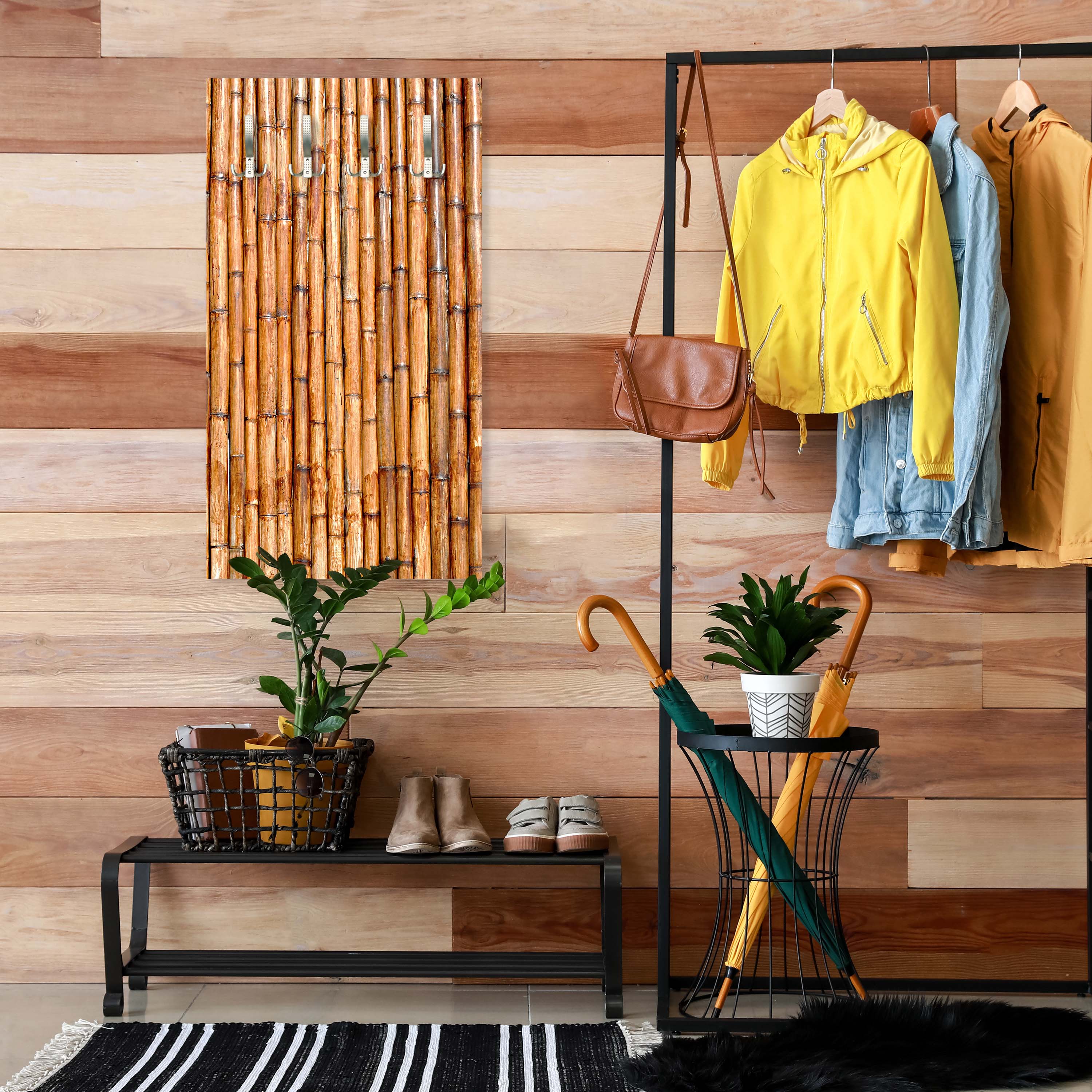 Garderobe Trockenes Bambusholz M0721 entdecken - Bild 5 Garderobe Trockenes Bambusholz M0721 entdecken - Bild 5