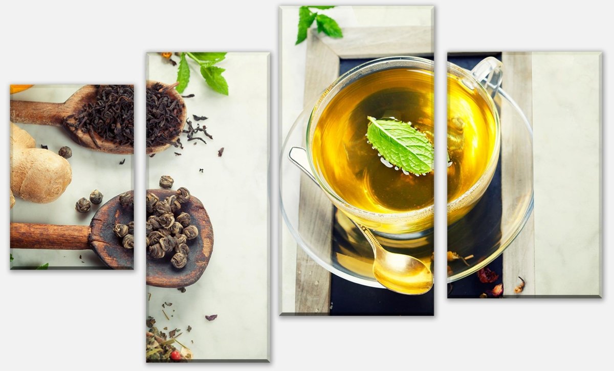 Leinwandbild Mehrteiler Teezeit M0729 Leinwandbild Mehrteiler Teezeit M0729
