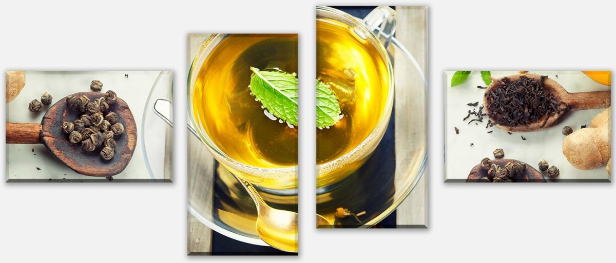 Leinwandbild Mehrteiler Teezeit M0729 Leinwandbild Mehrteiler Teezeit M0729