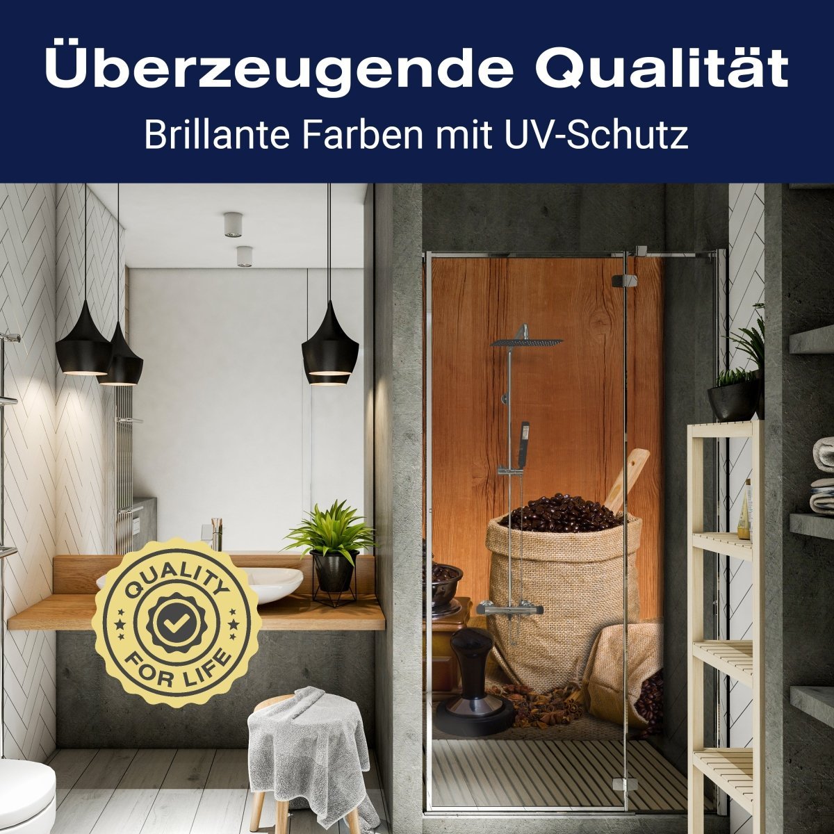 Duschwand Kaffeezeit M0730 entdecken - Bild 2 Duschwand Kaffeezeit M0730 entdecken - Bild 2