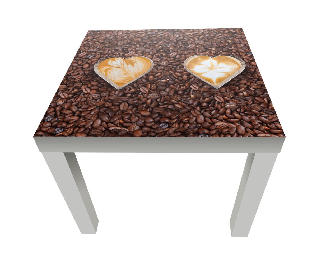 Beistelltisch Kaffeebohnen und Kaffeeherzen M0731 entdecken - Bild 1 Beistelltisch Kaffeebohnen und Kaffeeherzen M0731 entdecken - Bild 1