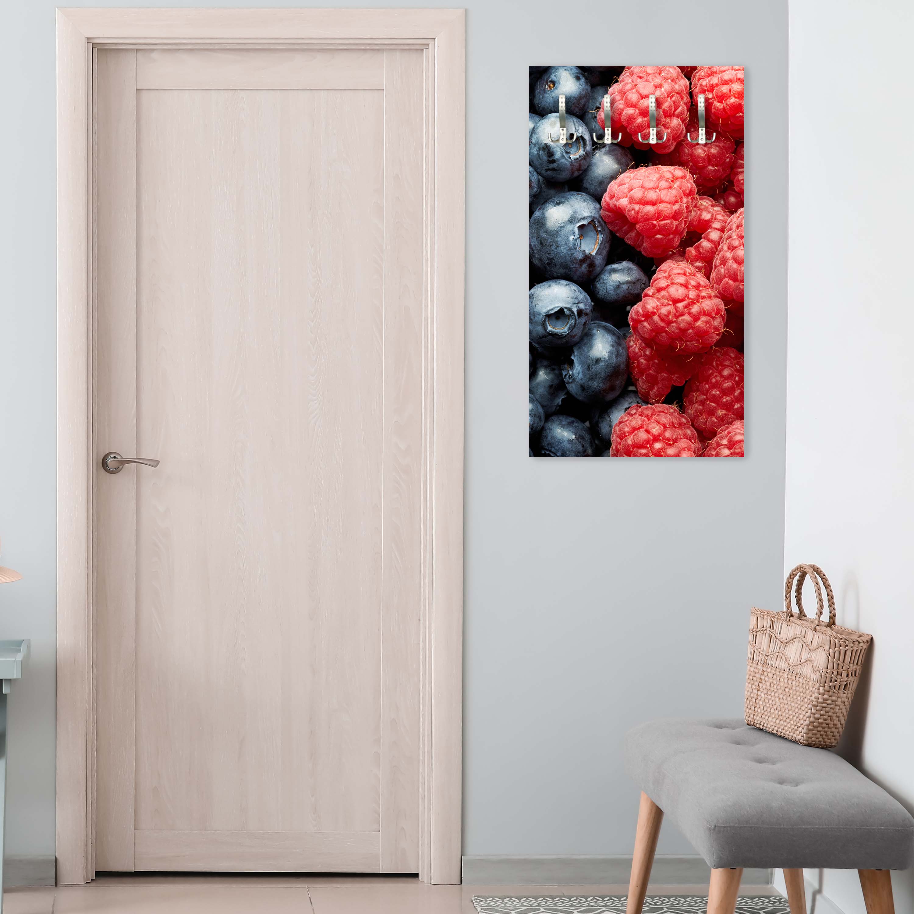 Garderobe Heidelbeeren und Himbeeren M0732 entdecken - Bild 3 Garderobe Heidelbeeren und Himbeeren M0732 entdecken - Bild 3