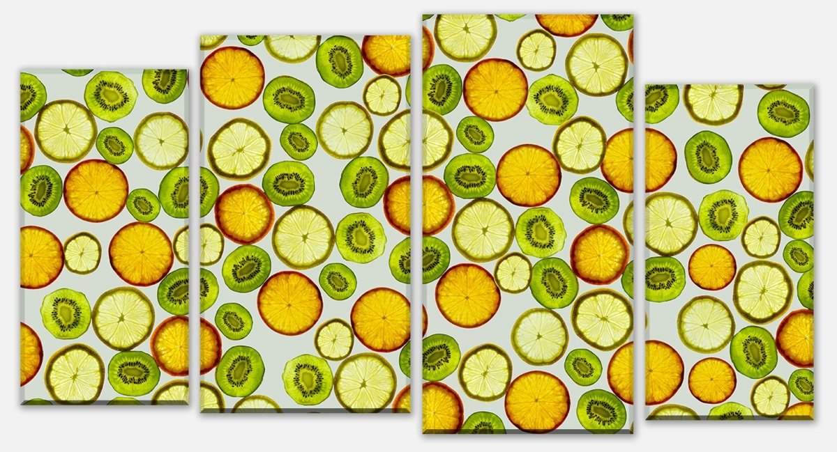 Leinwandbild Mehrteiler Früchte Hintergrund M0733 Leinwandbild Mehrteiler Früchte Hintergrund M0733