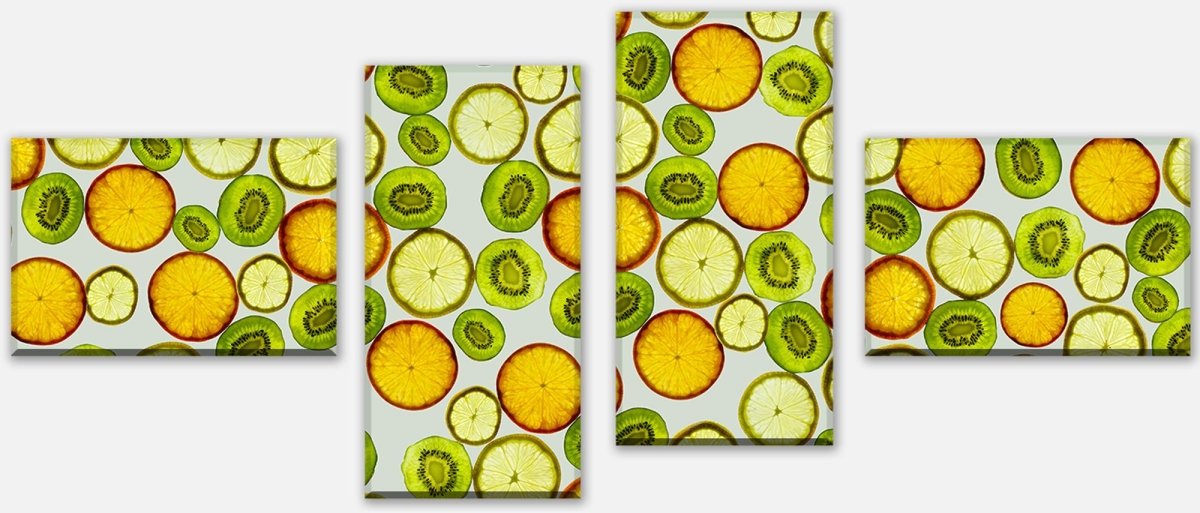 Leinwandbild Mehrteiler Früchte Hintergrund M0733 Leinwandbild Mehrteiler Früchte Hintergrund M0733