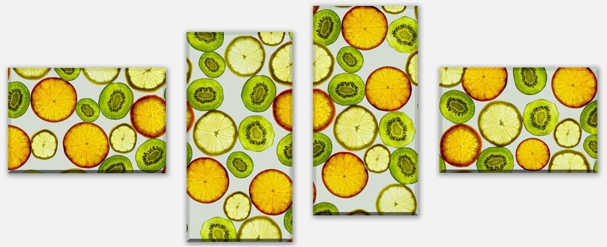 Leinwandbild Mehrteiler Früchte Hintergrund M0733 Leinwandbild Mehrteiler Früchte Hintergrund M0733