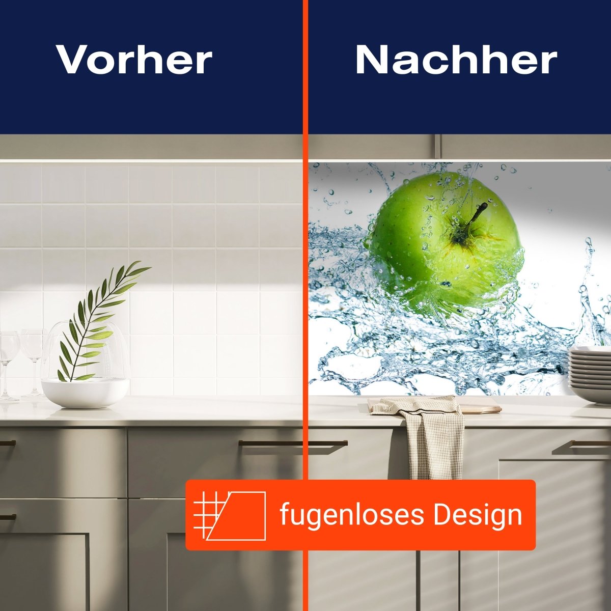 Küchenrückwand grüner Apfel M0736 entdecken - Bild 9 Küchenrückwand grüner Apfel M0736 entdecken - Bild 9