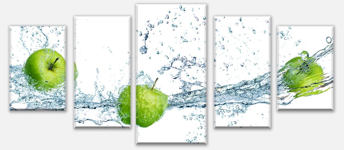Leinwandbild Mehrteiler grüner Apfel M0736 entdecken - Bild 1 Leinwandbild Mehrteiler grüner Apfel M0736 entdecken - Bild 1