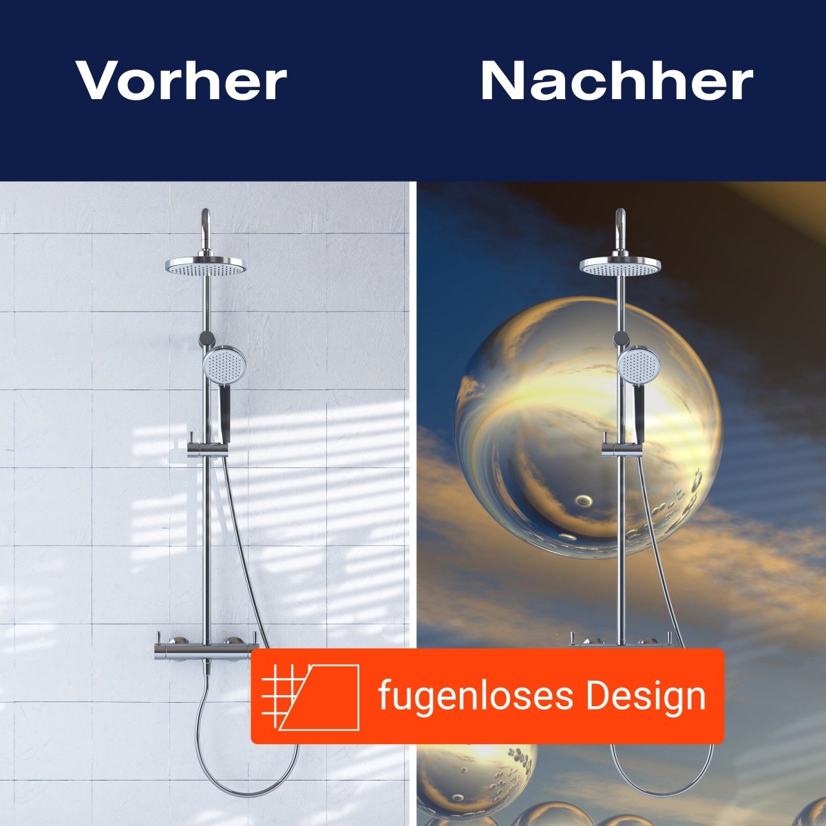 Duschwand Himmel mit futuristischen Sphären M0763 entdecken - Bild 9 Duschwand Himmel mit futuristischen Sphären M0763 entdecken - Bild 9